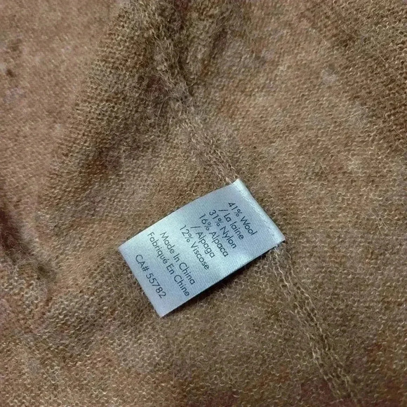 Saccharine New York Wool Alpaca Art To Wear Felted Eagle Bird Duster Sweater S - Picture 5 of 8